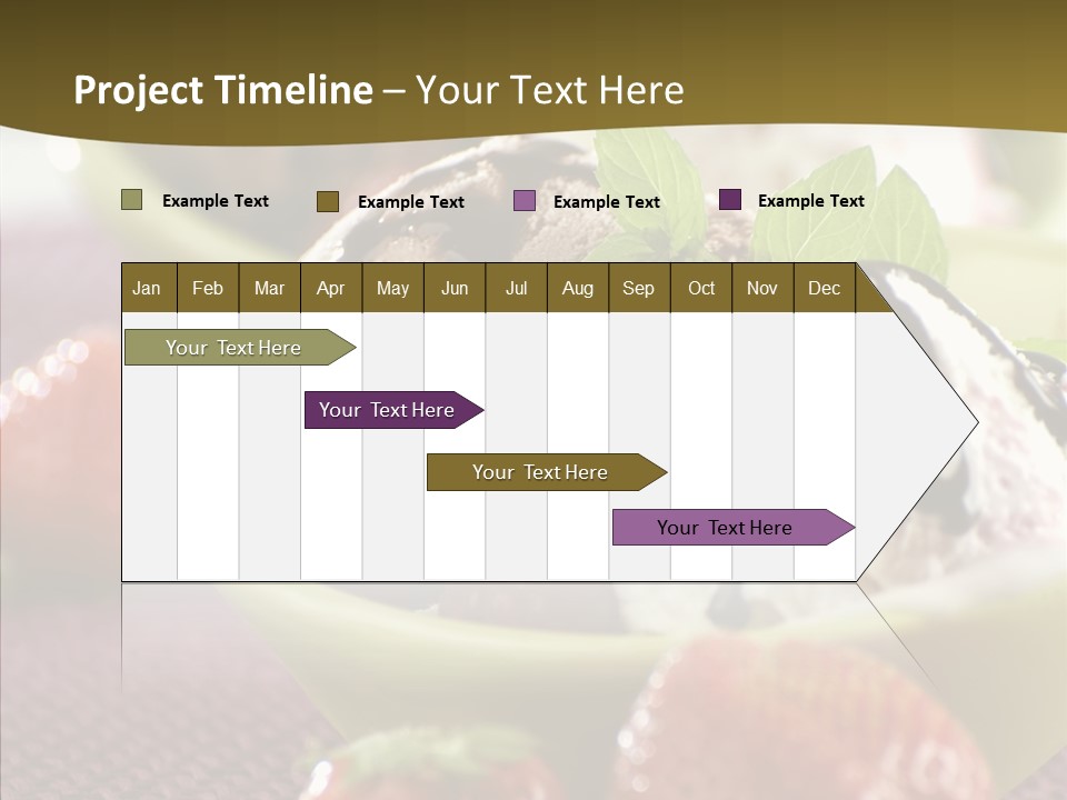 Food Icecream Raspberry PowerPoint Template