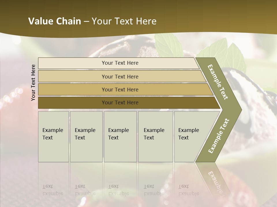 Food Icecream Raspberry PowerPoint Template