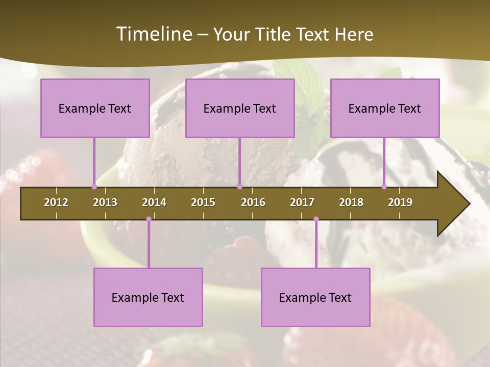 Food Icecream Raspberry PowerPoint Template