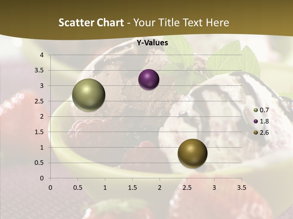 Food Icecream Raspberry PowerPoint Template