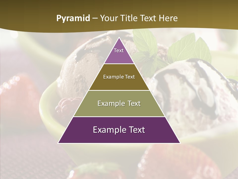 Food Icecream Raspberry PowerPoint Template