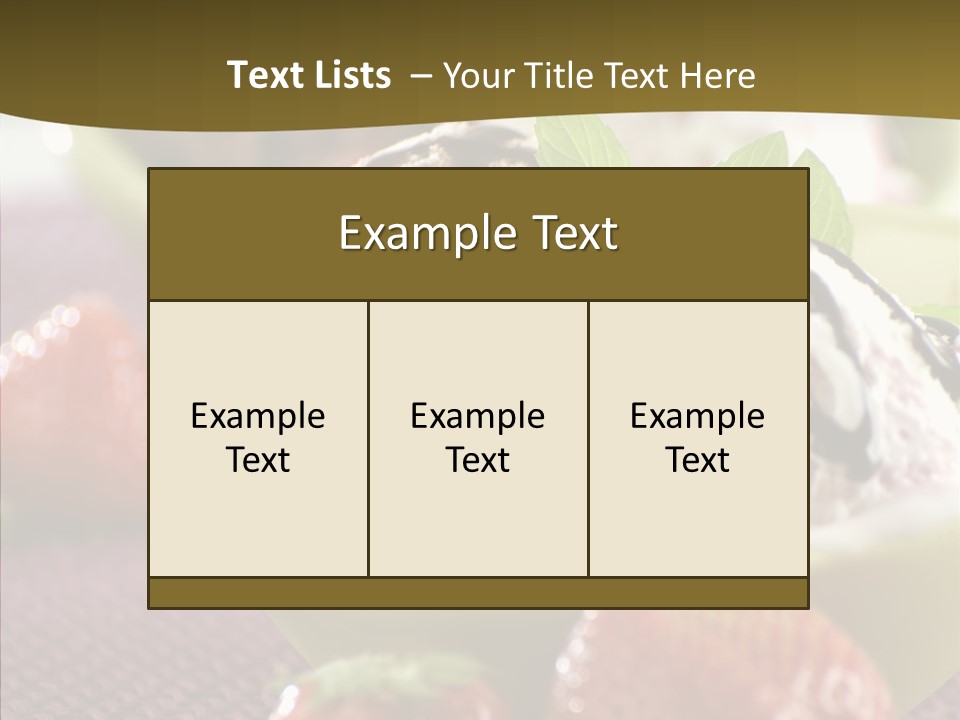 Food Icecream Raspberry PowerPoint Template
