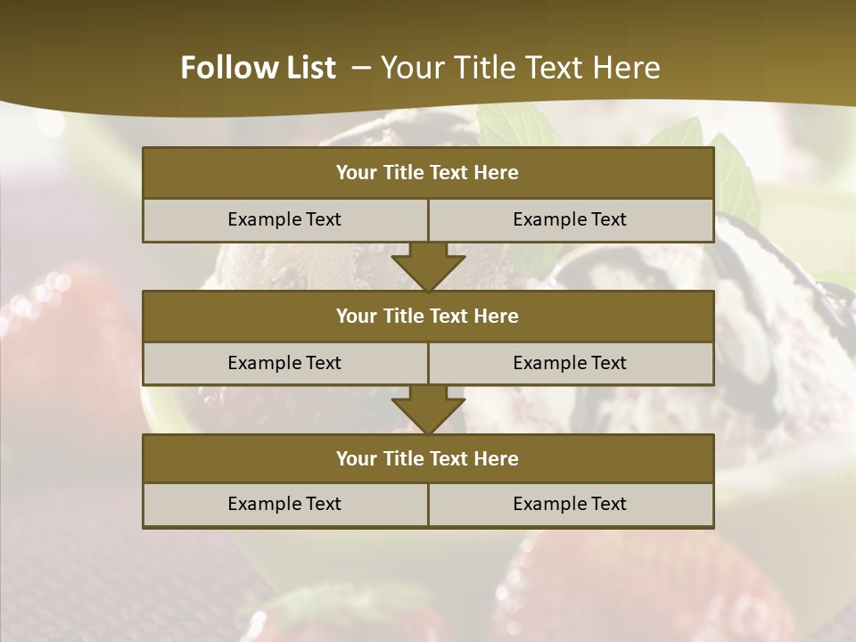 Food Icecream Raspberry PowerPoint Template