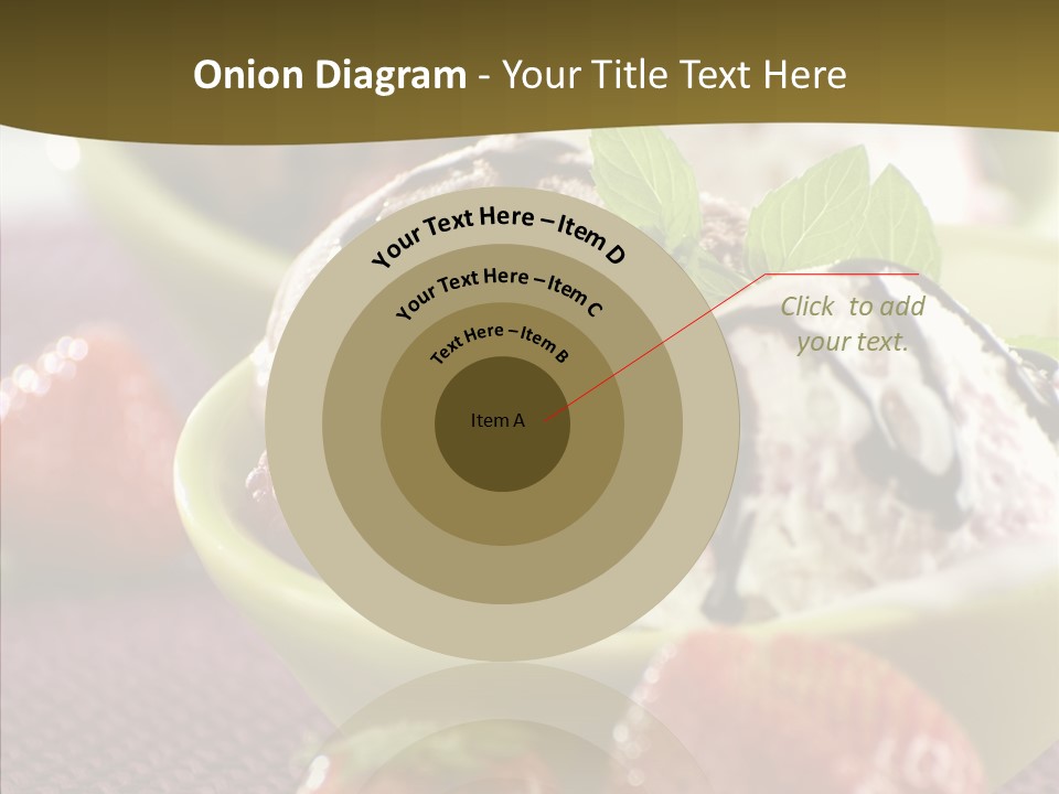 Food Icecream Raspberry PowerPoint Template