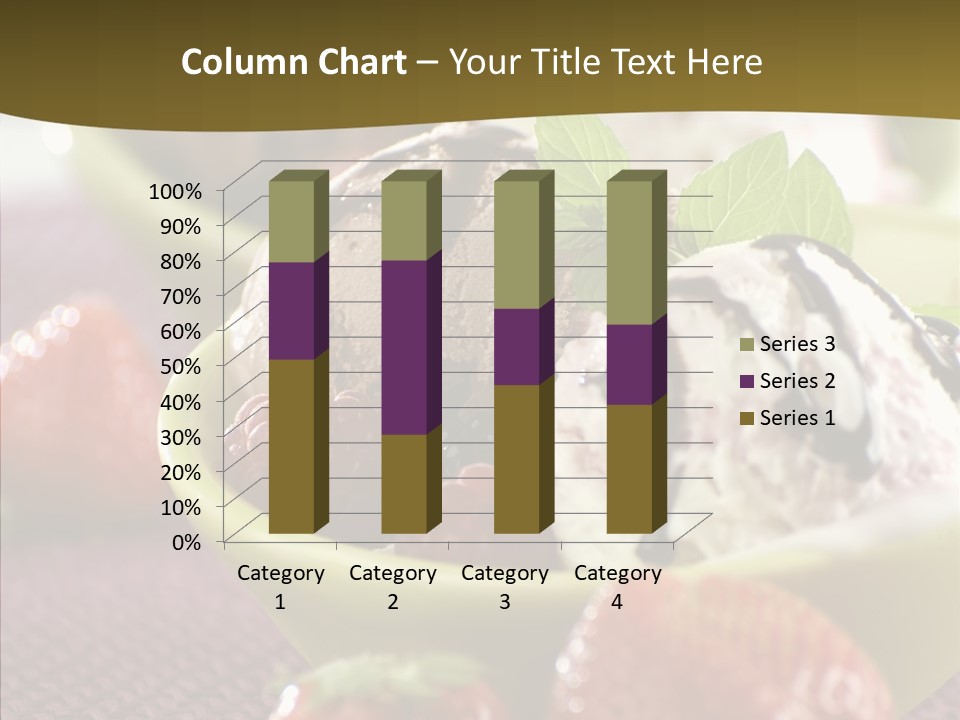 Food Icecream Raspberry PowerPoint Template