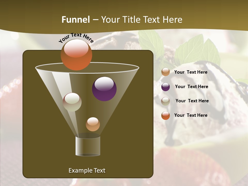 Food Icecream Raspberry PowerPoint Template