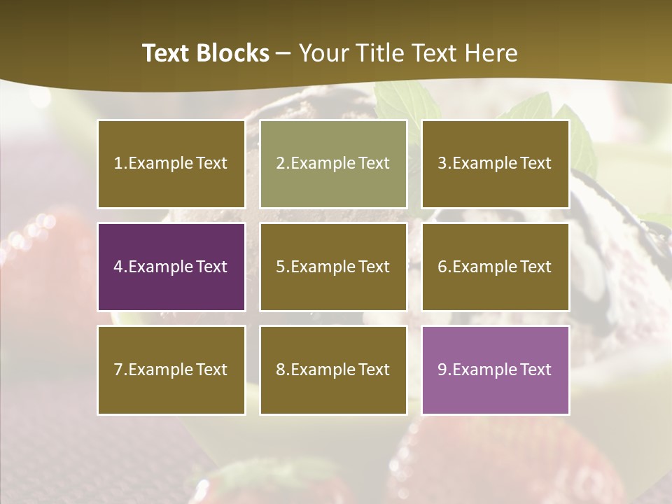 Food Icecream Raspberry PowerPoint Template