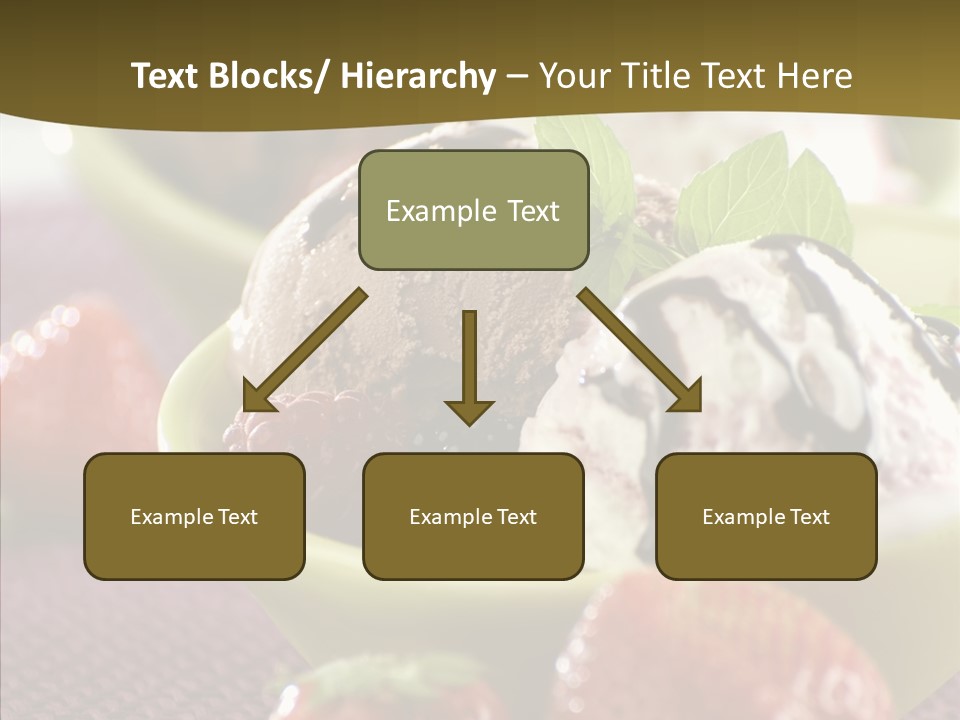 Food Icecream Raspberry PowerPoint Template