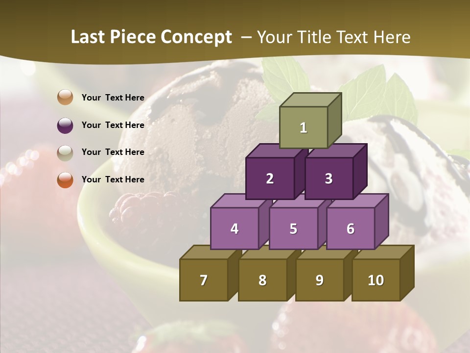 Food Icecream Raspberry PowerPoint Template