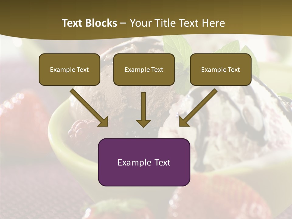 Food Icecream Raspberry PowerPoint Template