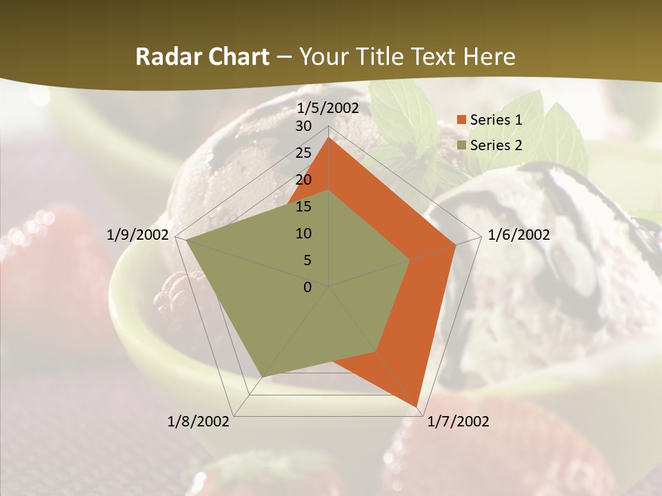 Food Icecream Raspberry PowerPoint Template