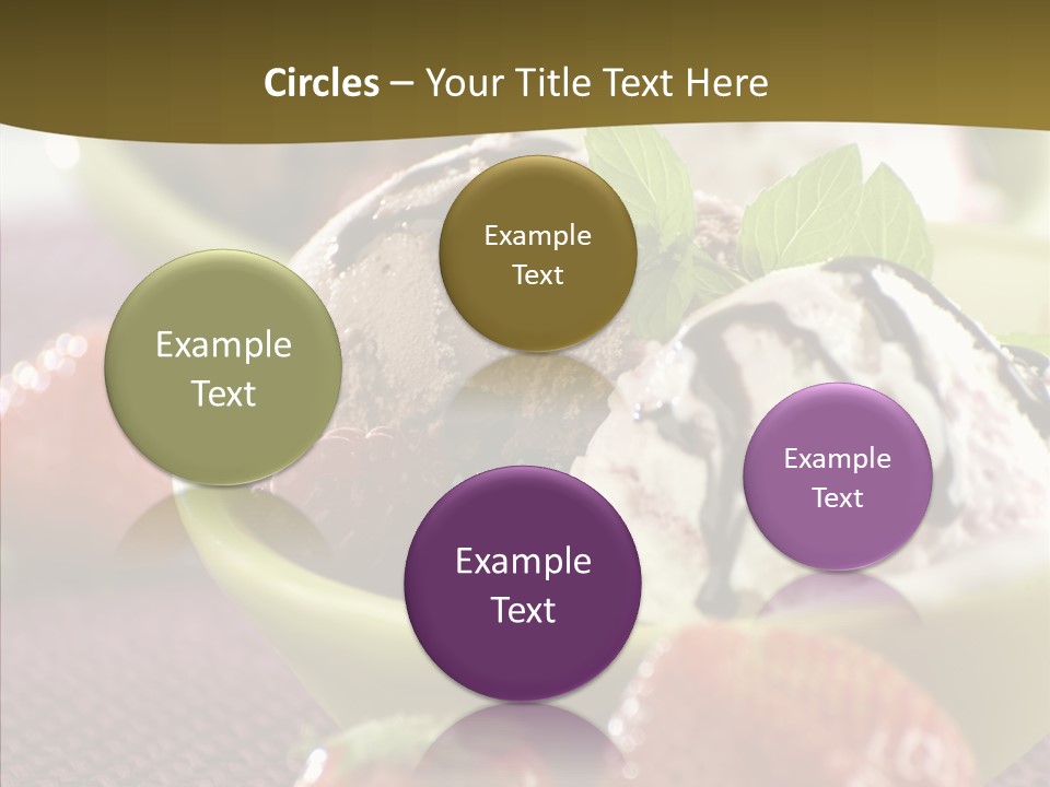 Food Icecream Raspberry PowerPoint Template