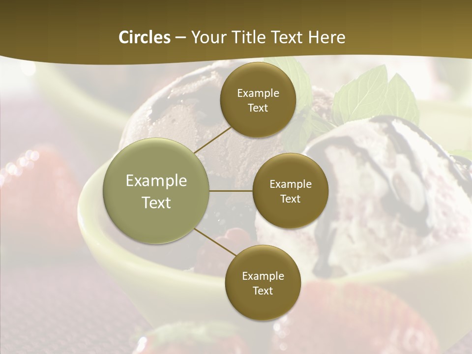 Food Icecream Raspberry PowerPoint Template