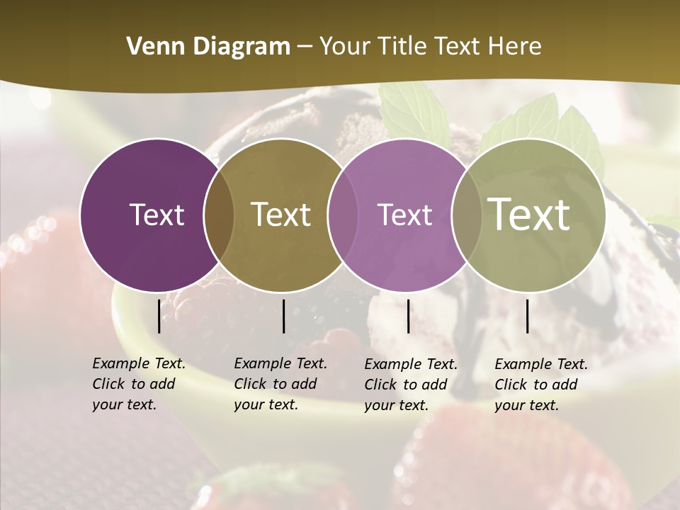 Food Icecream Raspberry PowerPoint Template