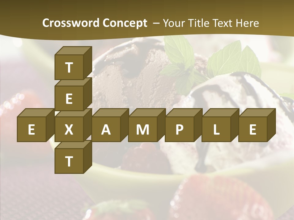 Food Icecream Raspberry PowerPoint Template