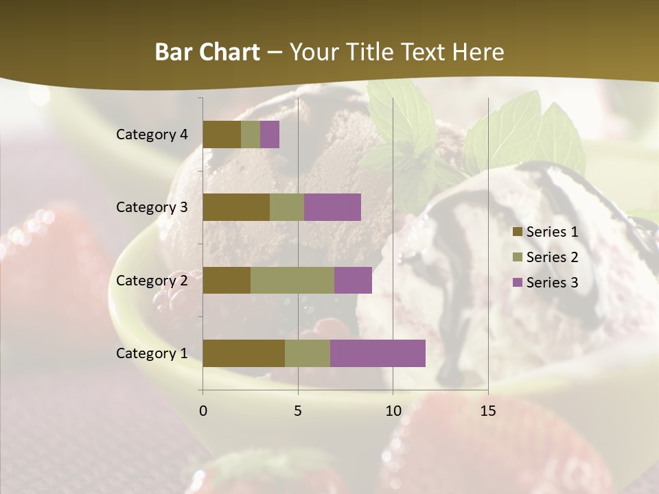 Food Icecream Raspberry PowerPoint Template