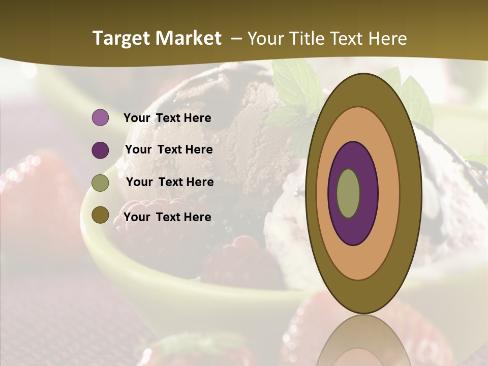 Food Icecream Raspberry PowerPoint Template
