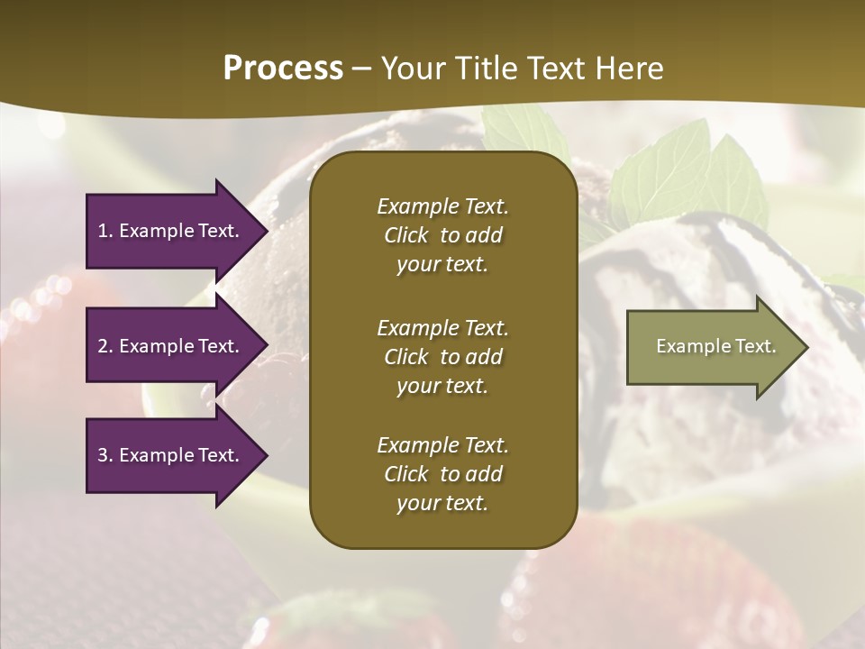 Food Icecream Raspberry PowerPoint Template