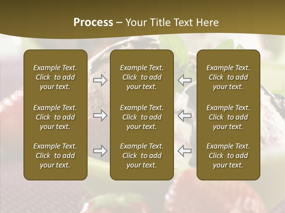 Food Icecream Raspberry PowerPoint Template