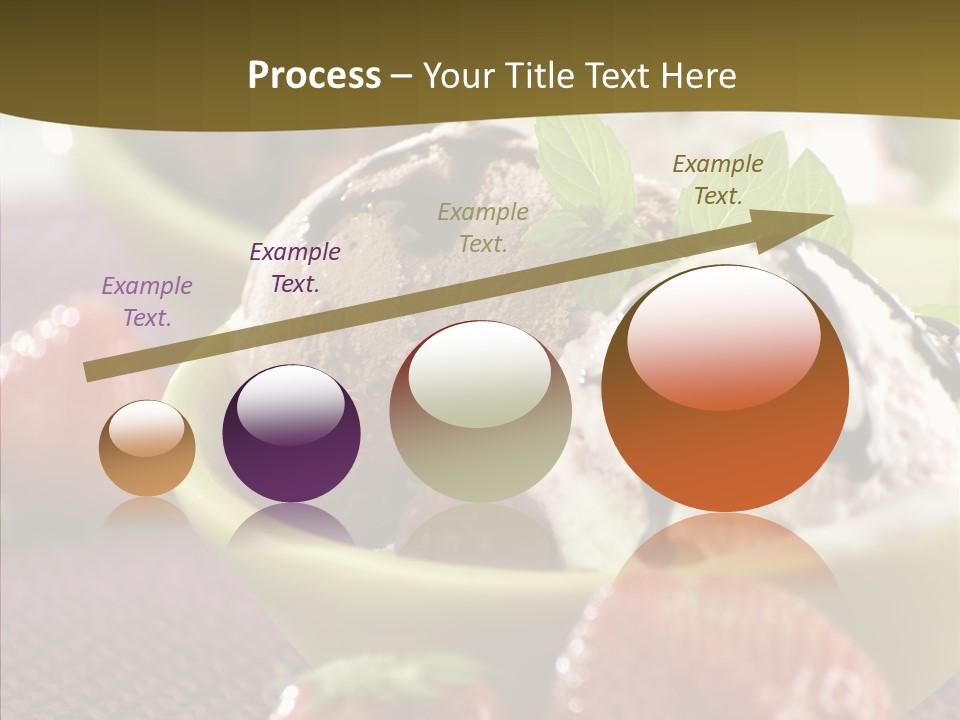 Food Icecream Raspberry PowerPoint Template