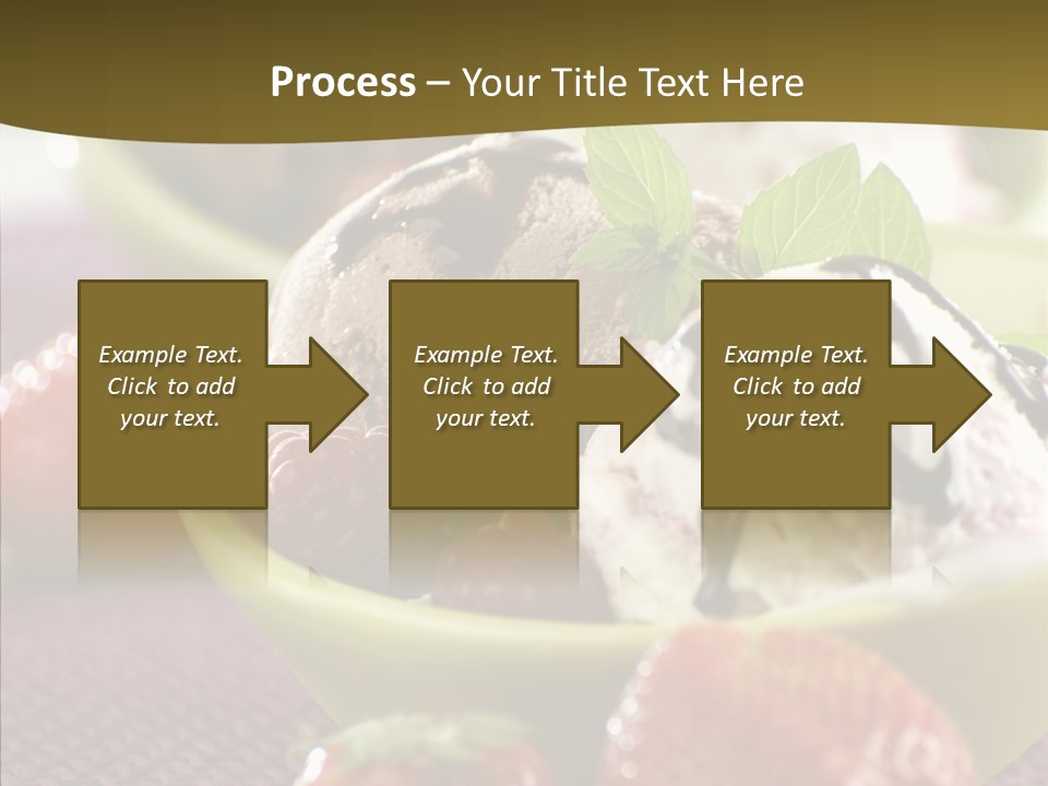 Food Icecream Raspberry PowerPoint Template