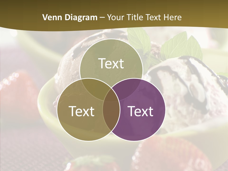 Food Icecream Raspberry PowerPoint Template