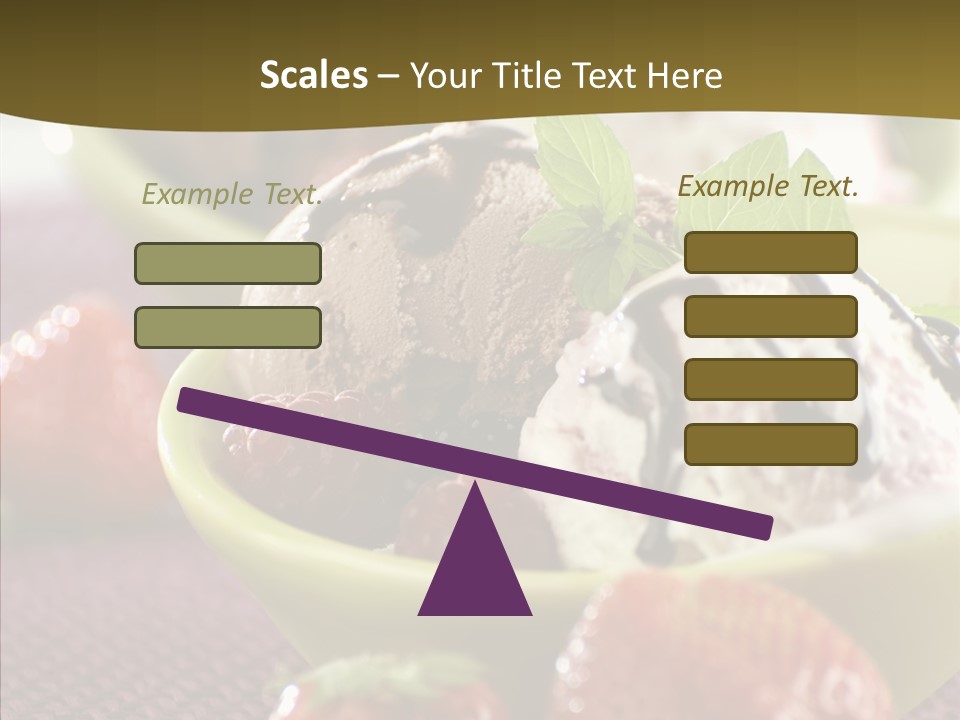 Food Icecream Raspberry PowerPoint Template