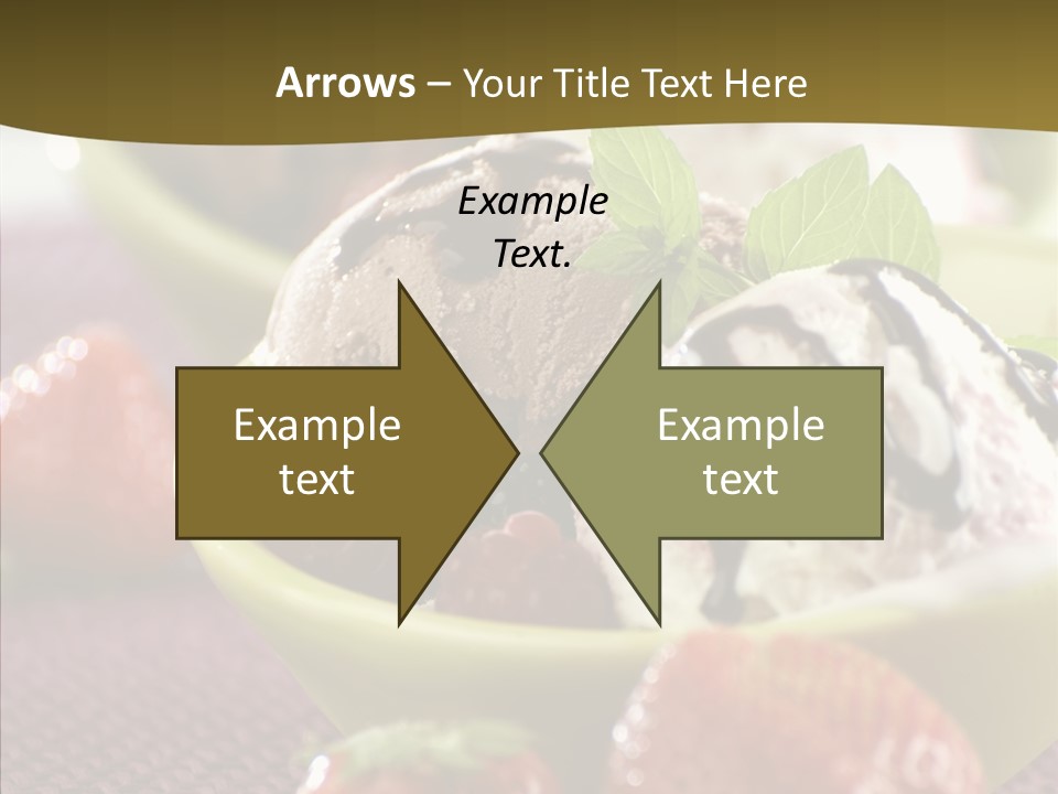 Food Icecream Raspberry PowerPoint Template