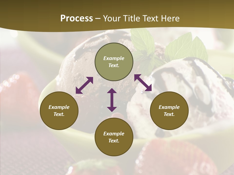 Food Icecream Raspberry PowerPoint Template