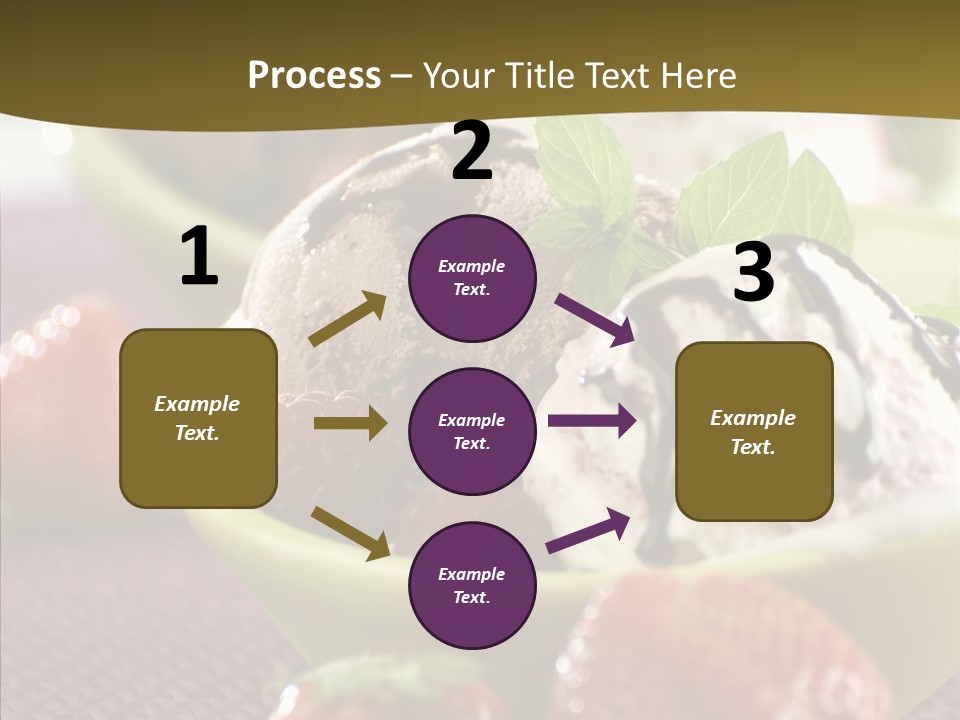 Food Icecream Raspberry PowerPoint Template