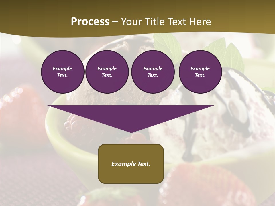 Food Icecream Raspberry PowerPoint Template