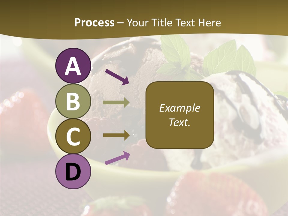 Food Icecream Raspberry PowerPoint Template