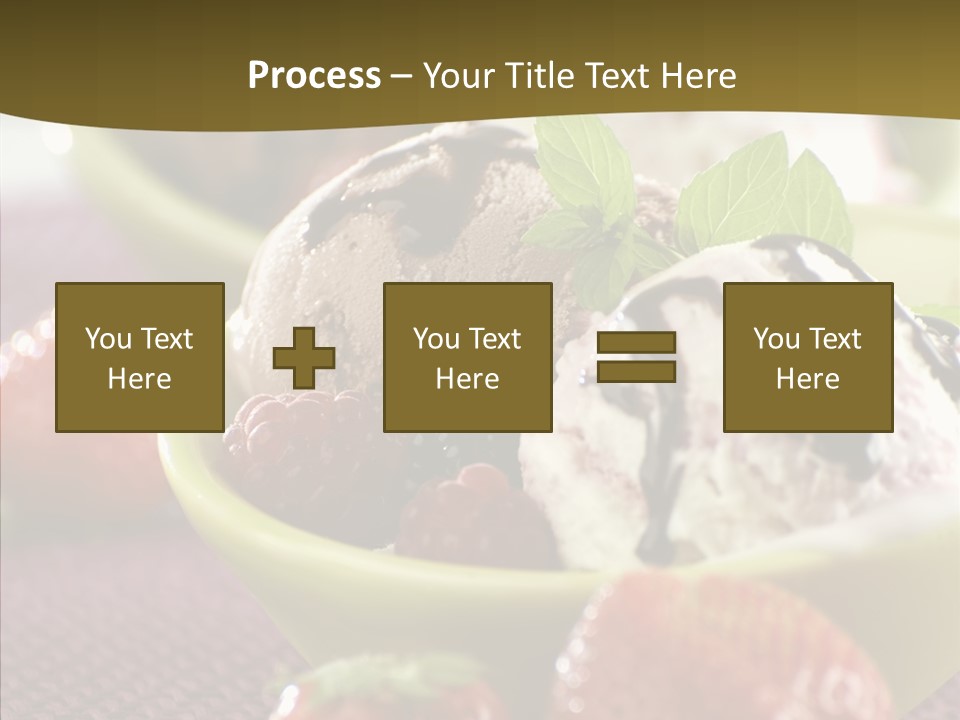 Food Icecream Raspberry PowerPoint Template