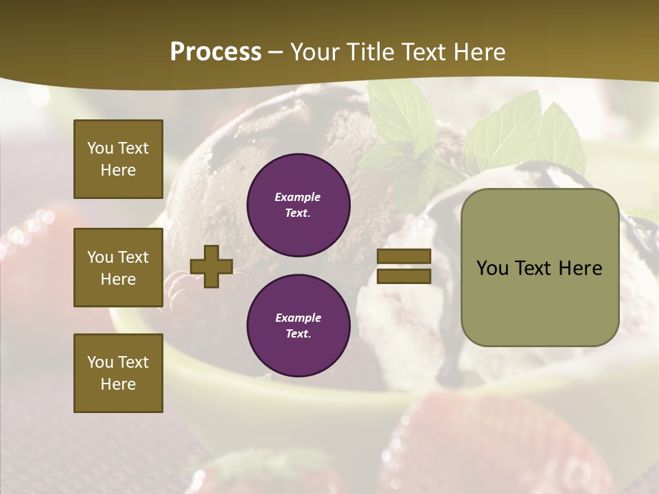 Food Icecream Raspberry PowerPoint Template