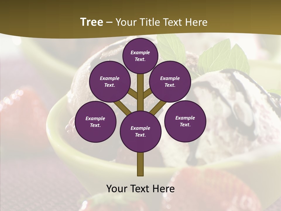 Food Icecream Raspberry PowerPoint Template