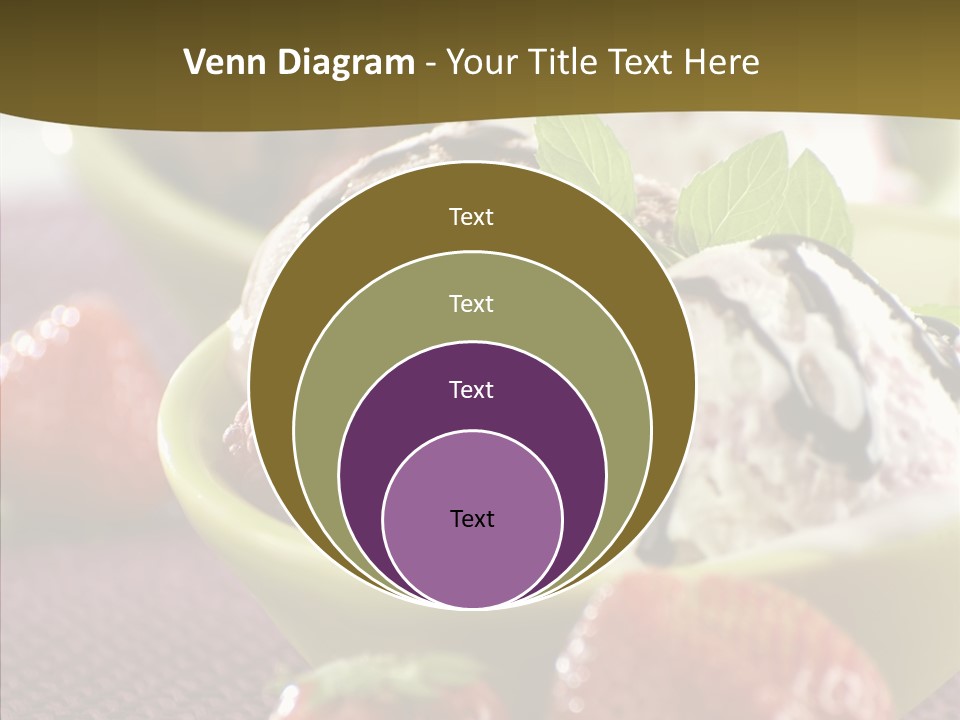 Food Icecream Raspberry PowerPoint Template