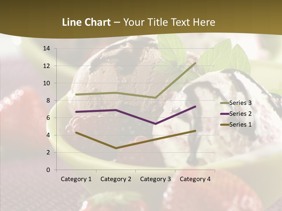 Food Icecream Raspberry PowerPoint Template