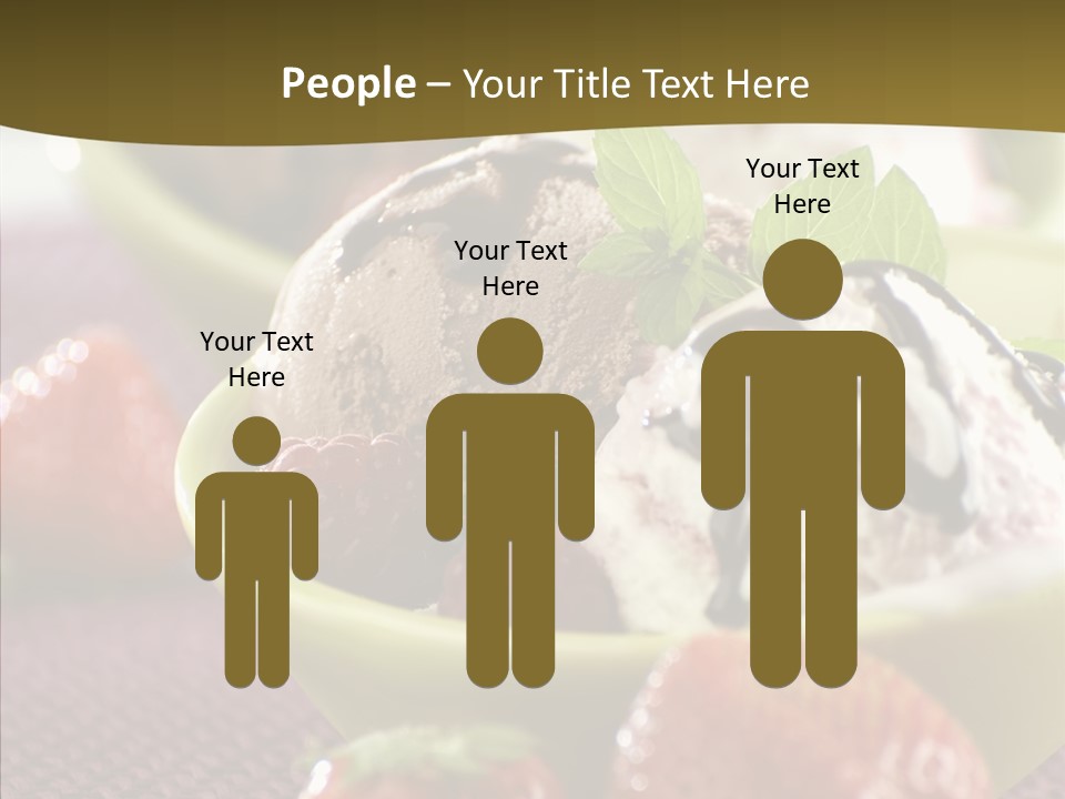 Food Icecream Raspberry PowerPoint Template