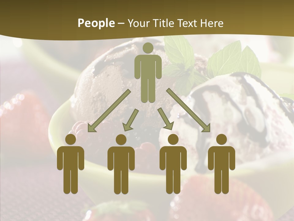 Food Icecream Raspberry PowerPoint Template