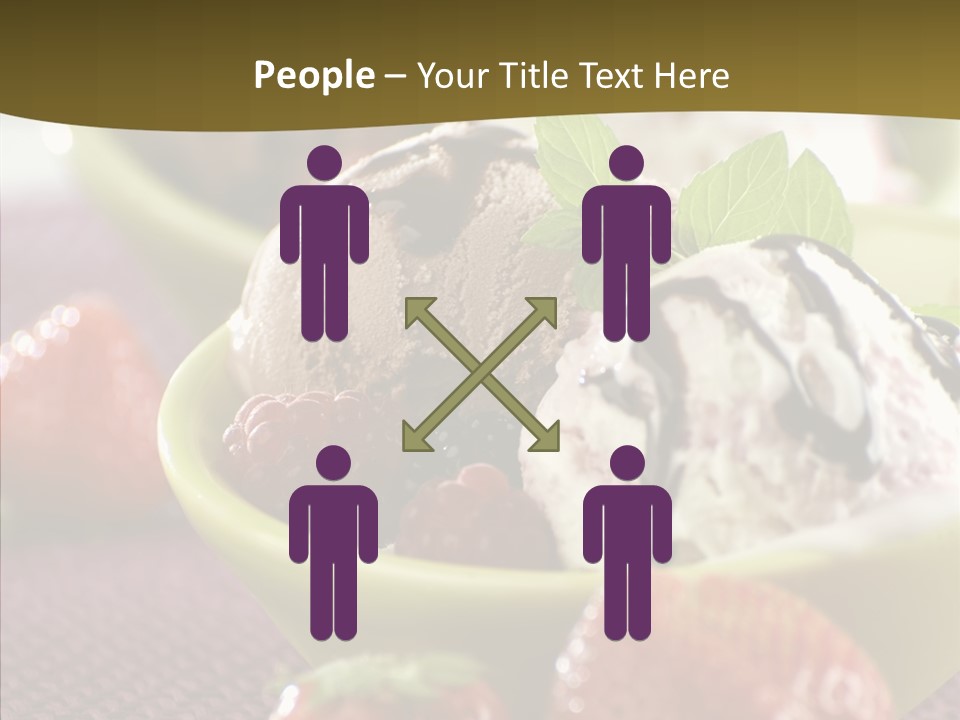 Food Icecream Raspberry PowerPoint Template