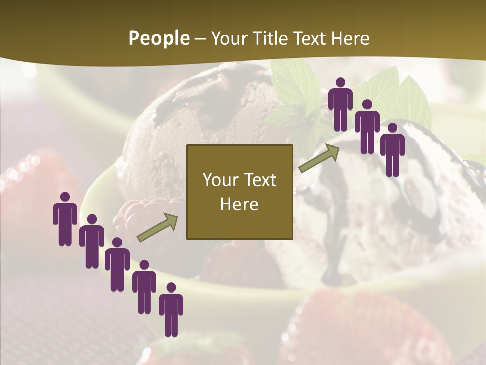 Food Icecream Raspberry PowerPoint Template