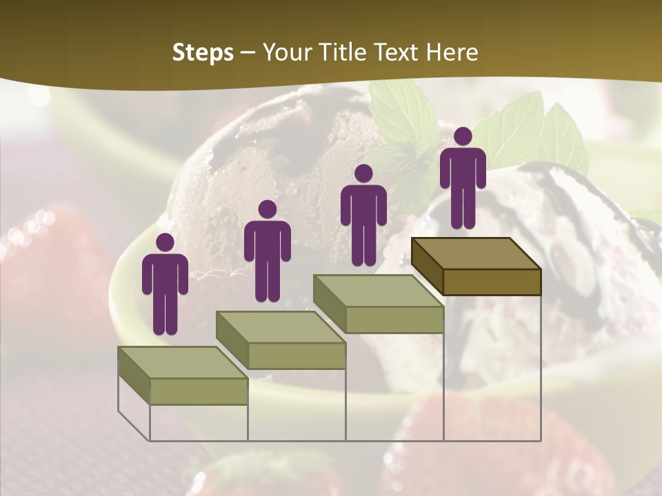 Food Icecream Raspberry PowerPoint Template