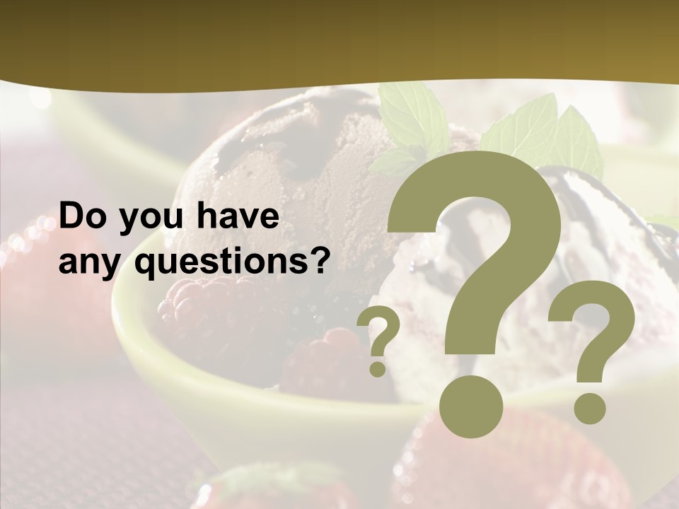 Food Icecream Raspberry PowerPoint Template