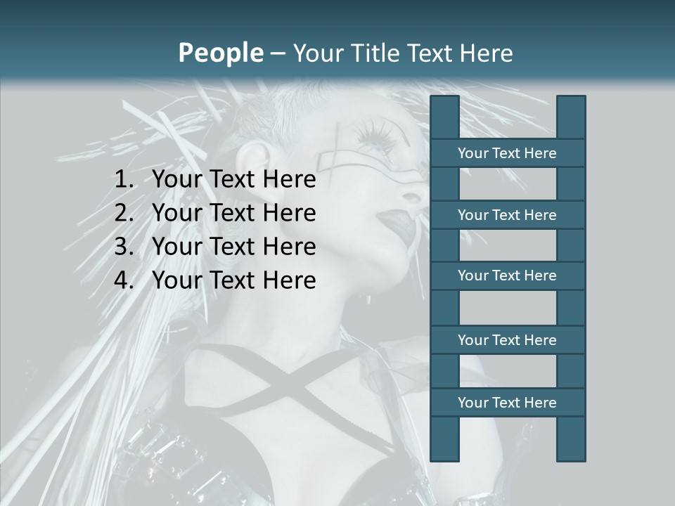 Happy Chair People PowerPoint Template