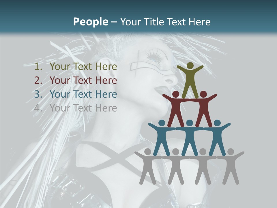 Happy Chair People PowerPoint Template