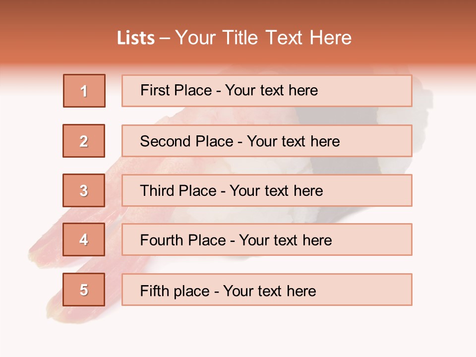 Taste Raw Isolated PowerPoint Template