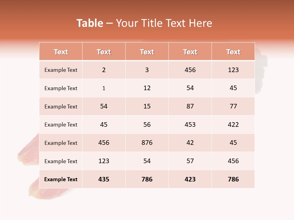 Taste Raw Isolated PowerPoint Template
