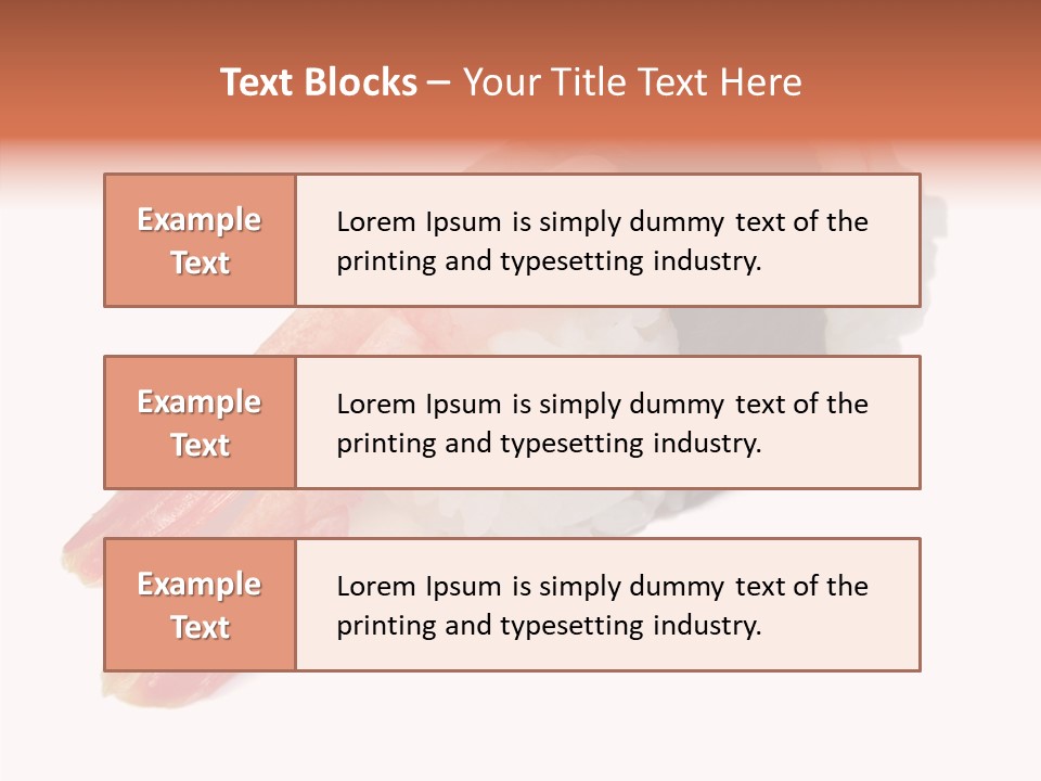 Taste Raw Isolated PowerPoint Template