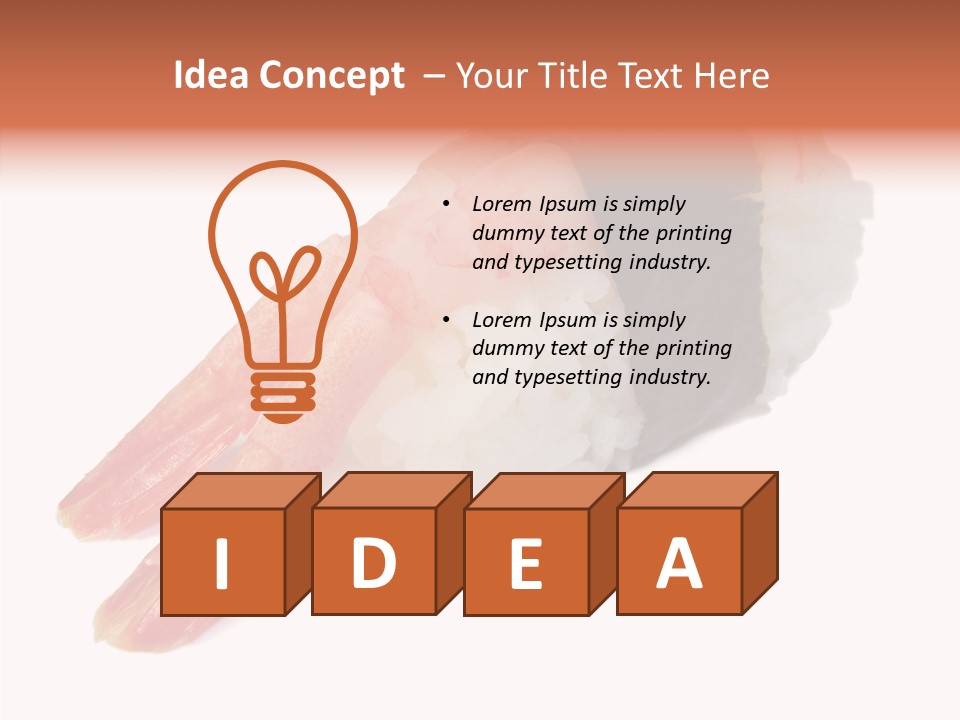 Taste Raw Isolated PowerPoint Template