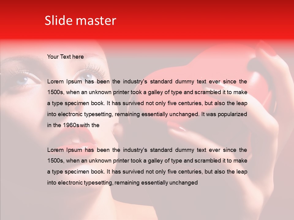 Pretty Line Positive PowerPoint Template